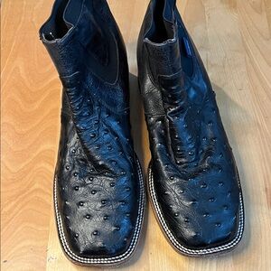 Men's Black Leather Rock’em Boots